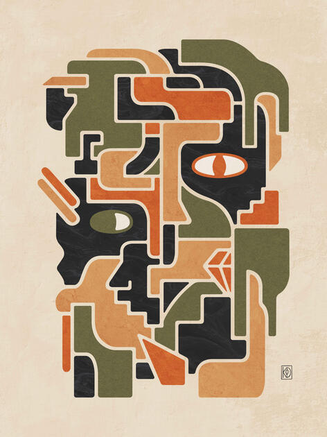 Abstract Artwork - Cubism Inspired Series